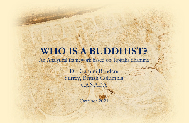 Who is a Buddhist? An analytical framework based on Tipitaka dhamma
